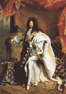 Hyacinthe Rigaud Portrait of Louis XIV (mk08) oil painting image